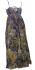 100% Soft Cotton Soft Blues, Greens and Greys Flower Patterned Long Louisa Summer Maternity Dress  - Fair Trade 